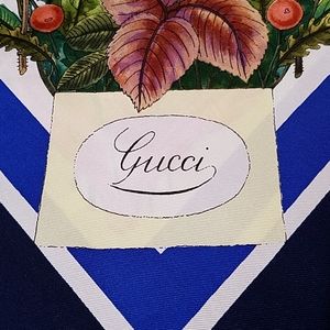 Gucci colorful floral scarf